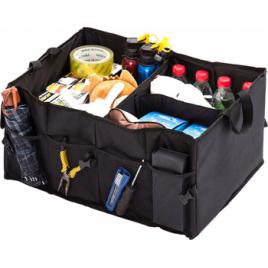 Organizator portbagaj auto cu 9 buzunare 55 x 38 x 26cm culoare neagra