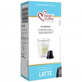 Set 10 capsule Lapte, compatibile Nespresso, Italian Coffee