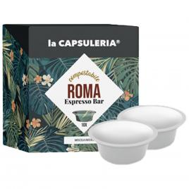 Set 10 capsule compostabile cafea Cuore di Roma, compatibile Lavazza a Modo Mio, La Capsuleria