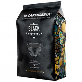 Set 100 capsule cafea Black Espresso, compatibile Nescafe Dolce Gusto, La Capsuleria