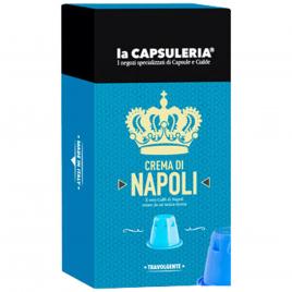 Set 100 capsule cafea Crema di Napoli, compatibile Nespresso, La Capsuleria