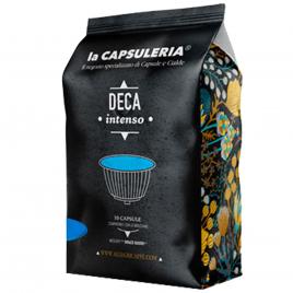 Set 100 capsule cafea Deca Intenso, compatibile Nescafe Dolce Gusto, La Capsuleria