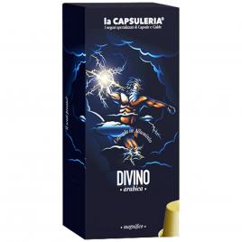 Set 100 capsule de cafea Divino din aluminiu, Arabica de origine, compatibile Nespresso, La Capsuleria