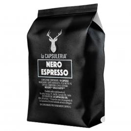 Set 100 capsule de cafea Nero Espresso, compatibile Nespresso, La Capsuleria