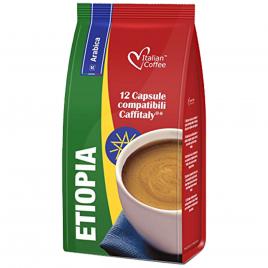 Set 12 capsule Etiopia, compatibile Cafissimo/Caffitaly/Beanz, Italian Coffee