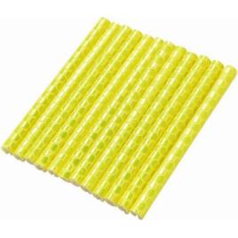 Set 12 ornamente din material reflectorizant pentru spite bicicleta culoare galben