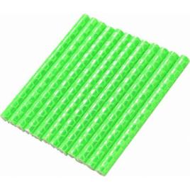 Set 12 ornamente din material reflectorizant pentru spite bicicleta culoare verde