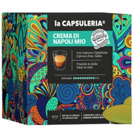 Set 128 capsule cafea Crema di Napoli Mio, compatibile Lavazza a Modo Mio