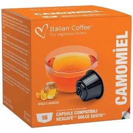 Set 16 capsule Ceai de musetel cu miere, compatibile Nescafe Dolce Gusto, Italian Coffee
