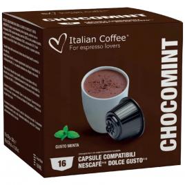 Set 16 capsule Cioccomenta, compatibile Nescafe Dolce Gusto, Italian Coffee