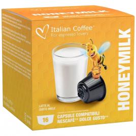 Set 16 capsule Lapte cu miere, compatibile Nescafe Dolce Gusto, Italian Coffee