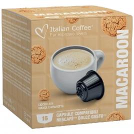 Set 16 capsule Macaroon, compatibile Nescafe Dolce Gusto, Italian Coffee