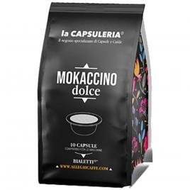 Set 80 capsule Mokaccino, compatibile Bialetti, La Capsuleria