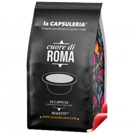 Set 80 capsule cafea Cuore di Roma, compatibile Bialetti, La Capsuleria