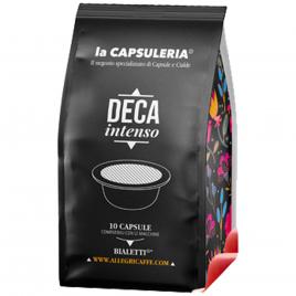 Set 80 capsule cafea Deca Intenso, compatibile Bialetti, La Capsuleria