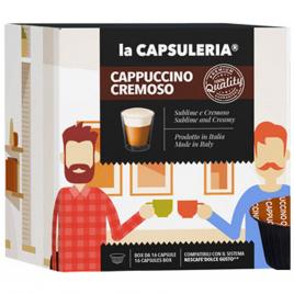 Set 96 capsule Cappuccino, compatibile Nescafe Dolce Gusto, La Capsuleria