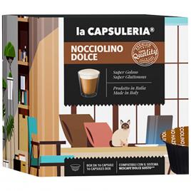 Set 96 capsule Nocciolino, compatibile Nescafe Dolce Gusto, La Caspuleria