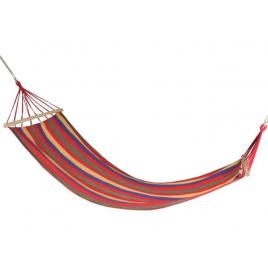 Hamac rosu pentru 1 persoana, ideal pentru relaxare in gradina sau curte, dimensiuni 195x85cm, capacitate 150kg