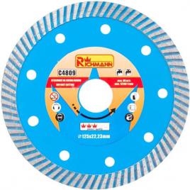 Disc diamantat turbo beton taiere umeda si uscata 125 mm 22.23 mm richmann