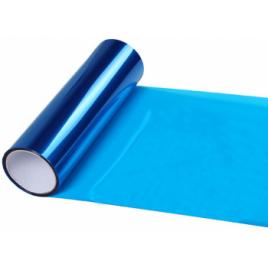 Folie protectie faruri / stopuri auto - Albastru pret/m liniar