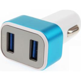 Incarcator auto 2xUSB cu Voltmetru Digital