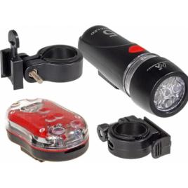 Kit Lampa LED bicicleta Fata + Spate MCE38 SUPERBRIGHT