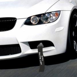 Ornament Racing de tip Curea/Sufa pentru carlig de remorcare culoare Negru