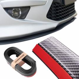 Protectie spoiler prelungire bara fata/spate din cauciuc culoare CARBON Negru