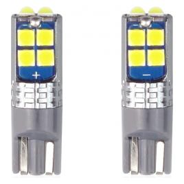 Set becuri auto cu LED CANBUS T10 W5W 10 SMD Alb 12/24V