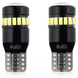 Set becuri auto cu LED CANBUS T10 W5W 19 SMD Alb 12V