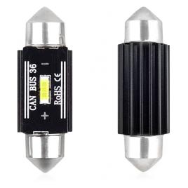 Set becuri auto cu LED CANBUS sofit C5W 1 SMD 36mm Alb 12/24V