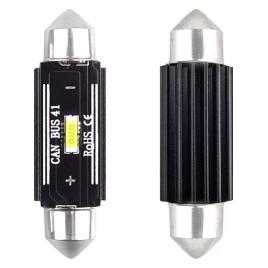 Set becuri auto cu LED CANBUS sofit C5W 1 SMD 41mm Alb 12/24V