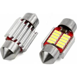 Set becuri auto cu LED CANBUS sofit C5W 10 SMD 31mm Alb 12/24V