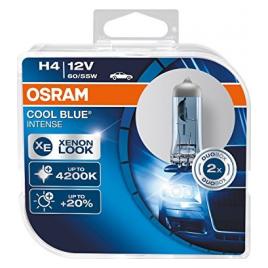 Set 2 becuri auto cu halogen Osram H4 12 60/55W P43t Cool Blue Intense Box 4200K