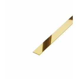 Profil platbanda din otel inoxidabil , auriu lucios, 30x0,4x2440 mm