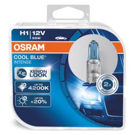 Set 2 becuri auto cu halogen Osram H1 12V 55W P14 5s Cool Blue Intense 4200K