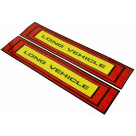 Set sticker reflectorizant pentru camion LONG VEHICLE 50 x 10cm