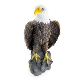 Decoratiune gradina, polirasina, vultur, 33x31x62 cm