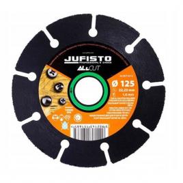 Disc diamantat segmentat lemn taiere uscata 125 mm 1.0 mm jufisto