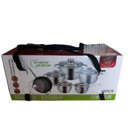 Set oale inox si tigaie marmorata 12 piese Royalty Swiss RS-SS12A ,9 straturi