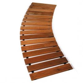 Poteca de gradina din lemn maro 30x200 cm