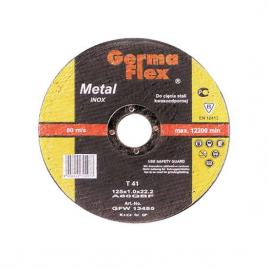 Set disc debitat inox 10 bucati cutie metalica  125x1 mm germa flex
