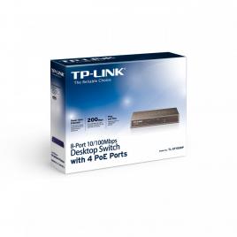 Switch tp-link tl-sf1008p, 8 x 10/100 mbps + 4 porturi poe