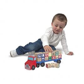 Camionul alfabet, pentru copii, melissa and doug, multicolor