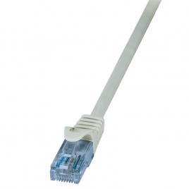 Cablu de retea , logilink , home u/utp econline cat.6a 10ge , 0.5 m , gri