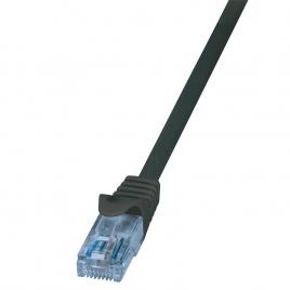 Cablu de retea , logilink , home u/utp econline cat.6a 10ge , 3m , negru