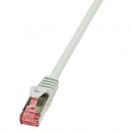 Cablu patchcord logilink cat. 6 s/ftp pimf, primeline 50m, gri