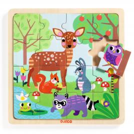 Puzzle lemn forest djeco