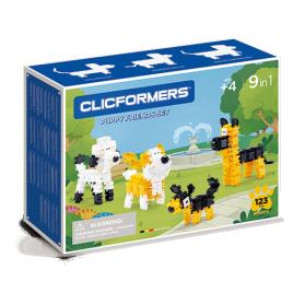Set de construit clicformers- catei prietenosi 123 piese