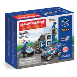 Set magnetic magformers uimitorul set de politie